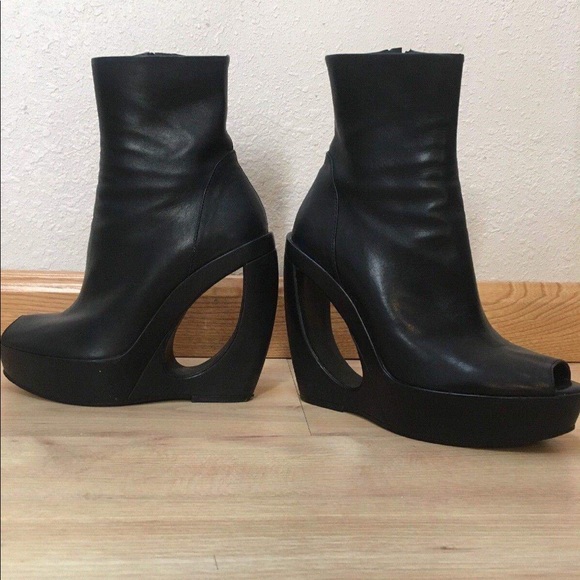 🔴SOLD🔴 Ann Demeulemeester boots Wedge Platform 7 - Picture 3 of 7